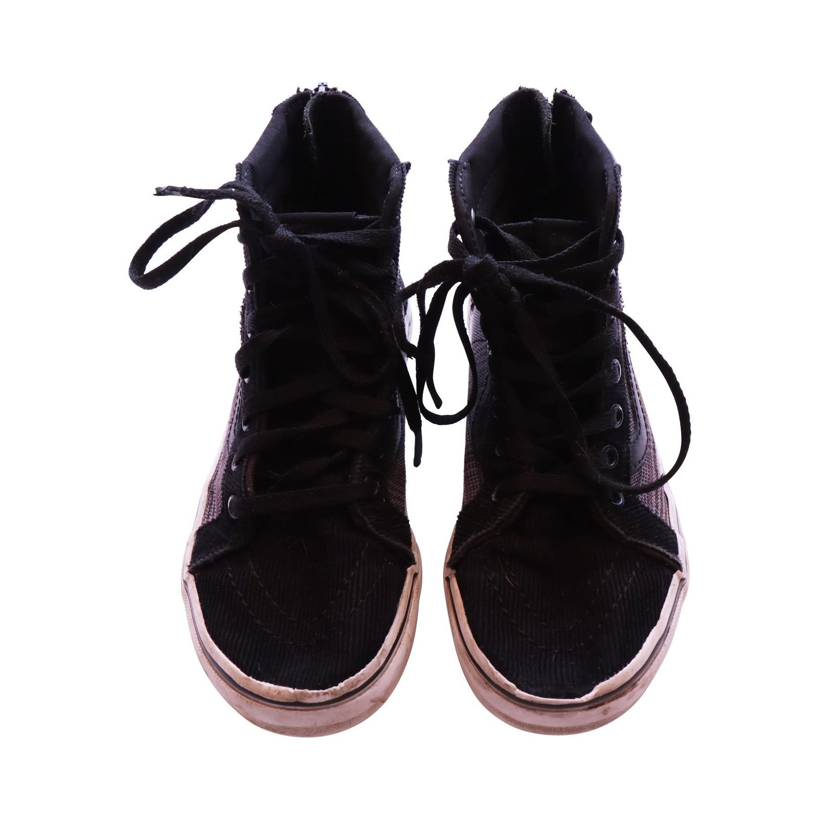 SK8-HI Plaid and Corduroy Hightop Sneakers | Black Multi 2 Youth - Designed by VANS
