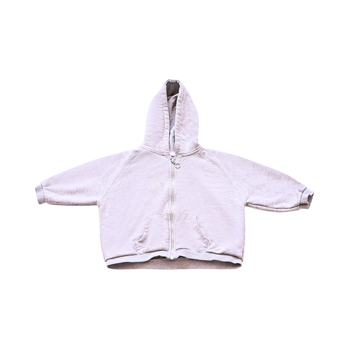Everyday Zip Hoodie | Light Grey 3/4y - Designed by Zara