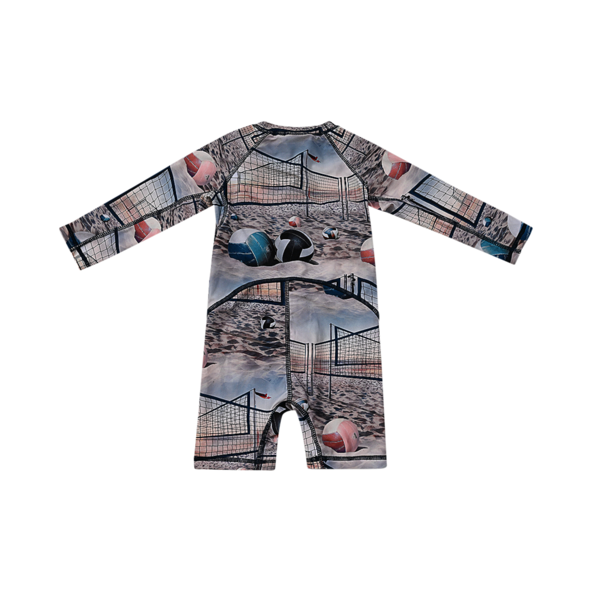 Beach Court Zip Rashguard | Multi 9/12m - Designed by MOLO