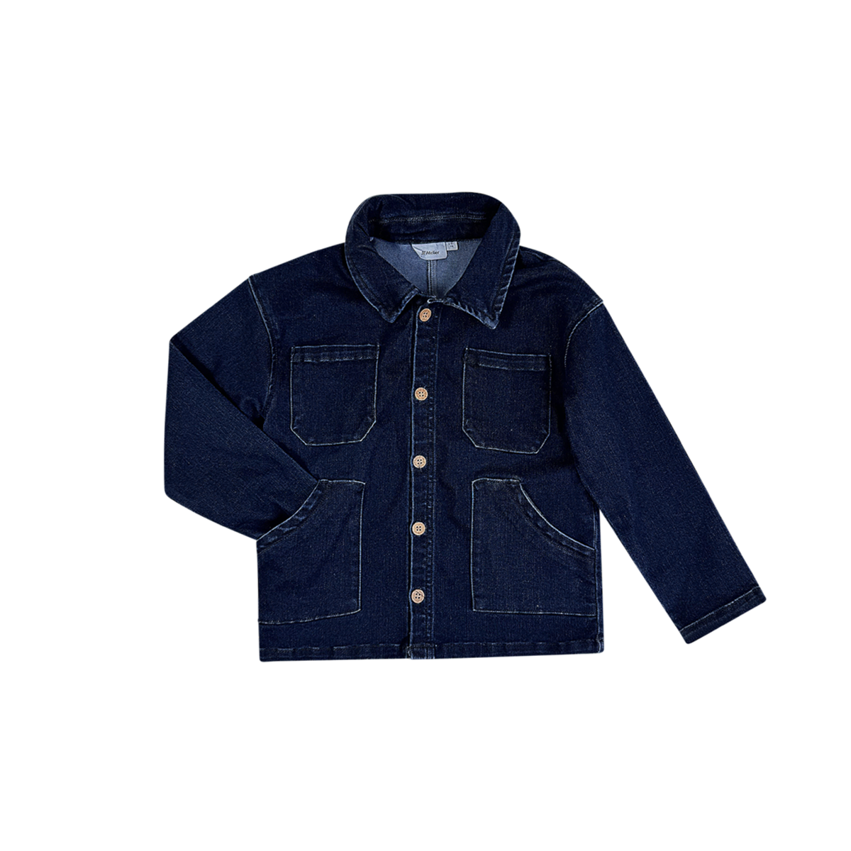Denim Chore Coat | Dark Wash 5/6y - Designed by LIL' ATELIER
